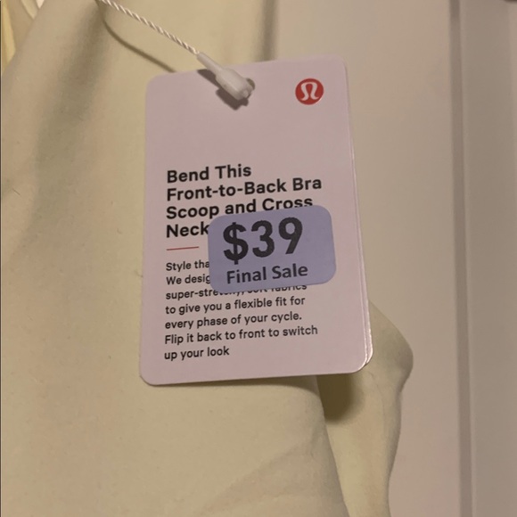 Lululemon Athletica Bend This Yellow Sports Bra
Sz S/M, NWT - Picture 3 of 6